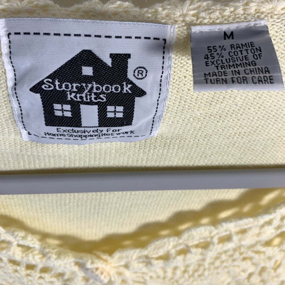 Storybook Knits Cropped Crochet Sweater - Picture 4 of 7